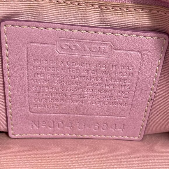 Vintage Y2K pink Coach Signature Mini Field Bag/Cross Body 6844 with Dust Bag - Picture 7 of 15